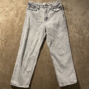 Universal Thread Jeans Womens 12/31R Vintage Straight Gray High Rise Minimalist